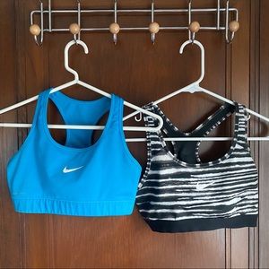 2 medium Nike sport sports bras.